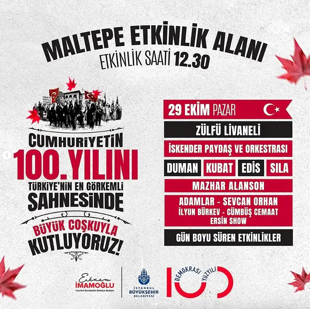 Tarihten Aldığımız İlhamla: Cumhuriyet'in 100. Yılına Özel Kültür - Sanat Etkinlikleri